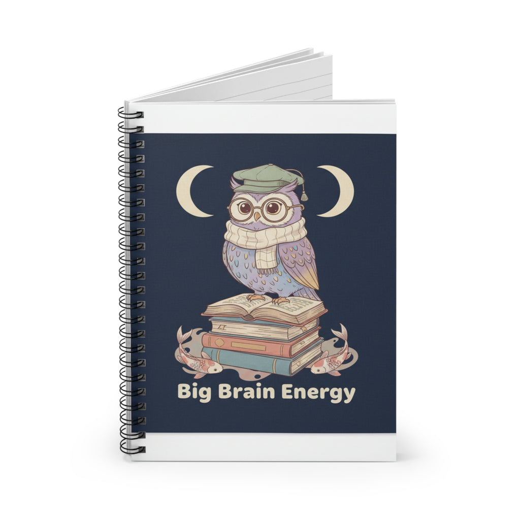 big brain energy Spiral Notebook