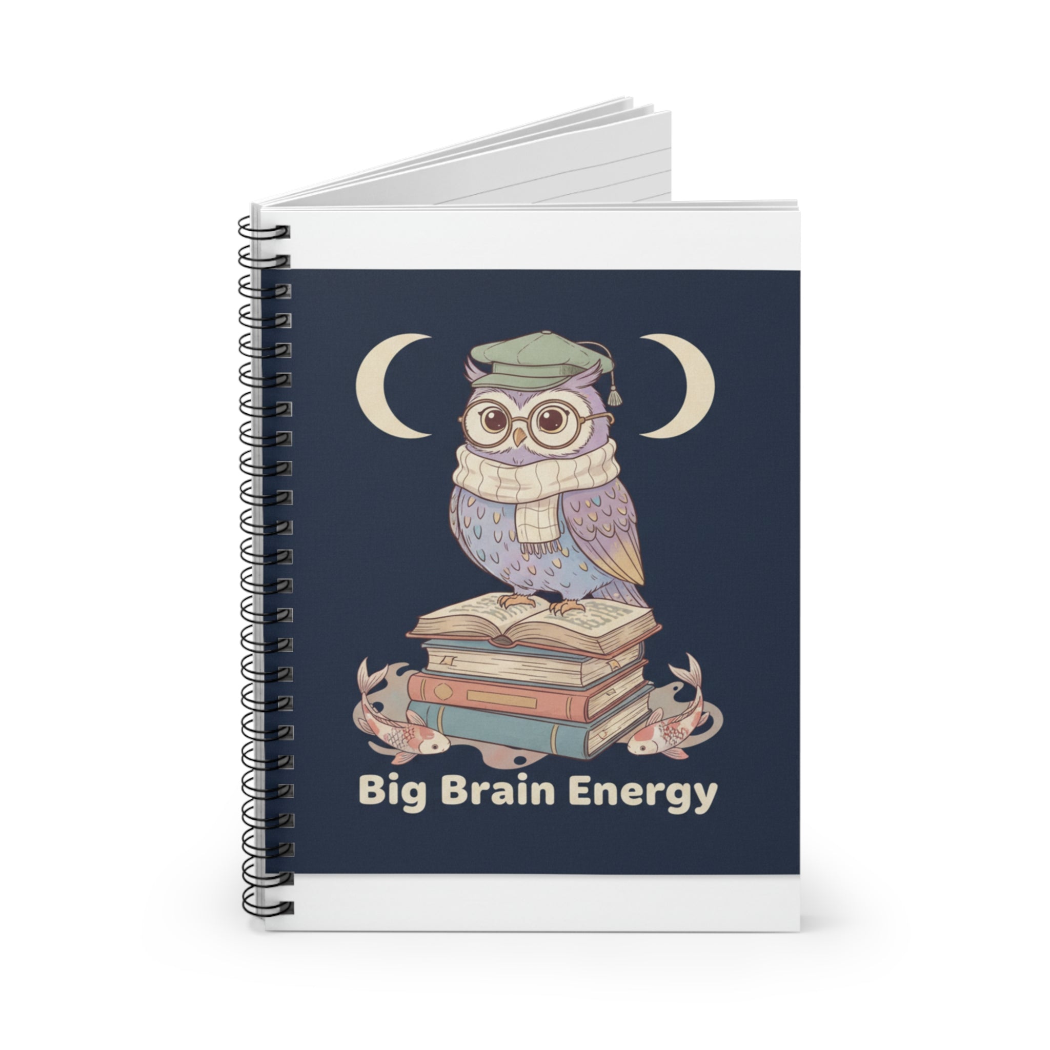 big brain energy Spiral Notebook