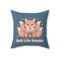 Kitsune Square Pillow – Soft Life Scholar