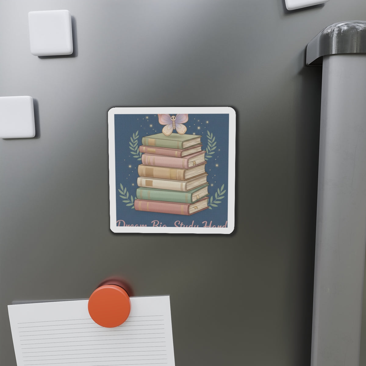 Butterfly Die-Cut Magnet – Dream Big Study Hard