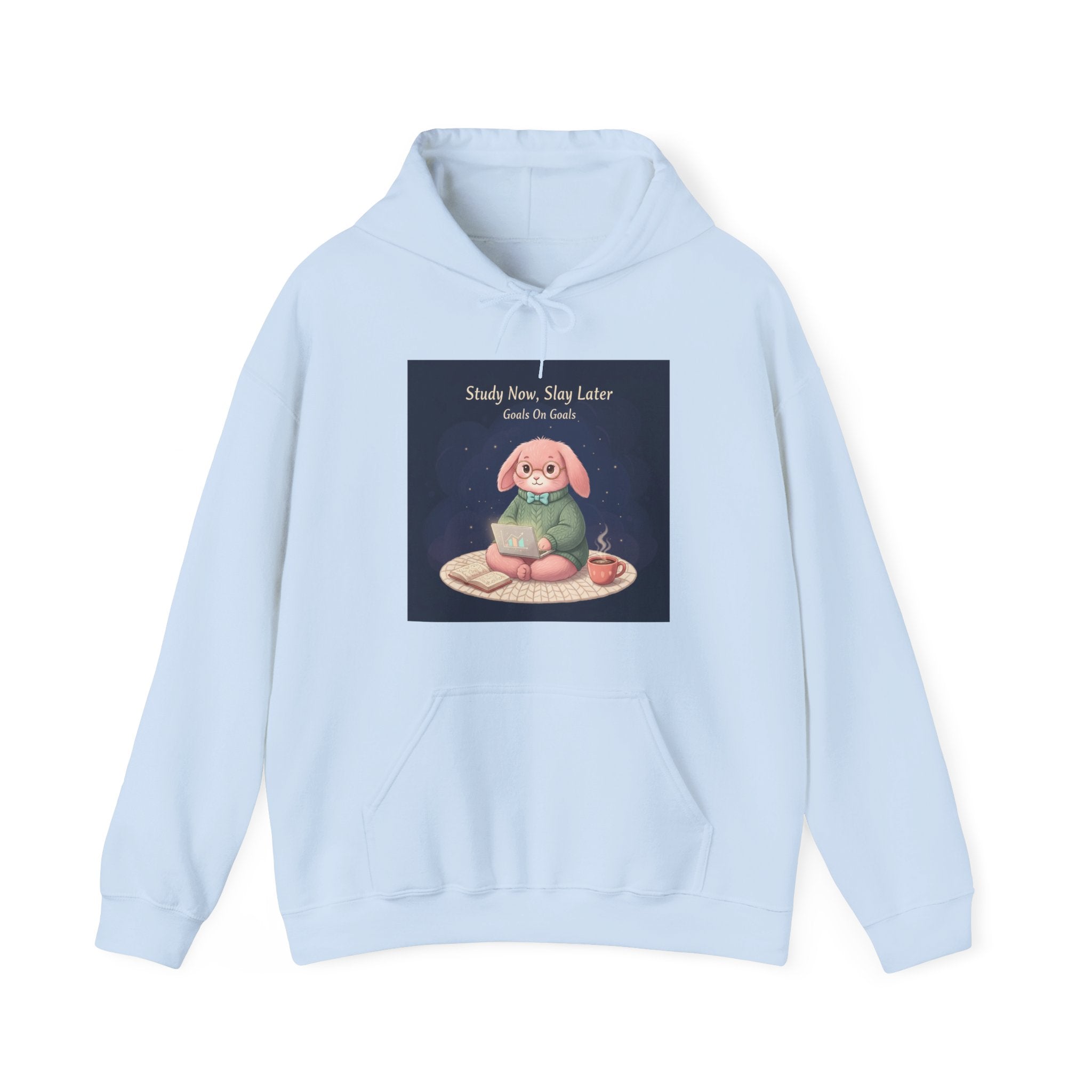 Rabbit Hoodie – Study Now, Slay Later. Goals on Goals