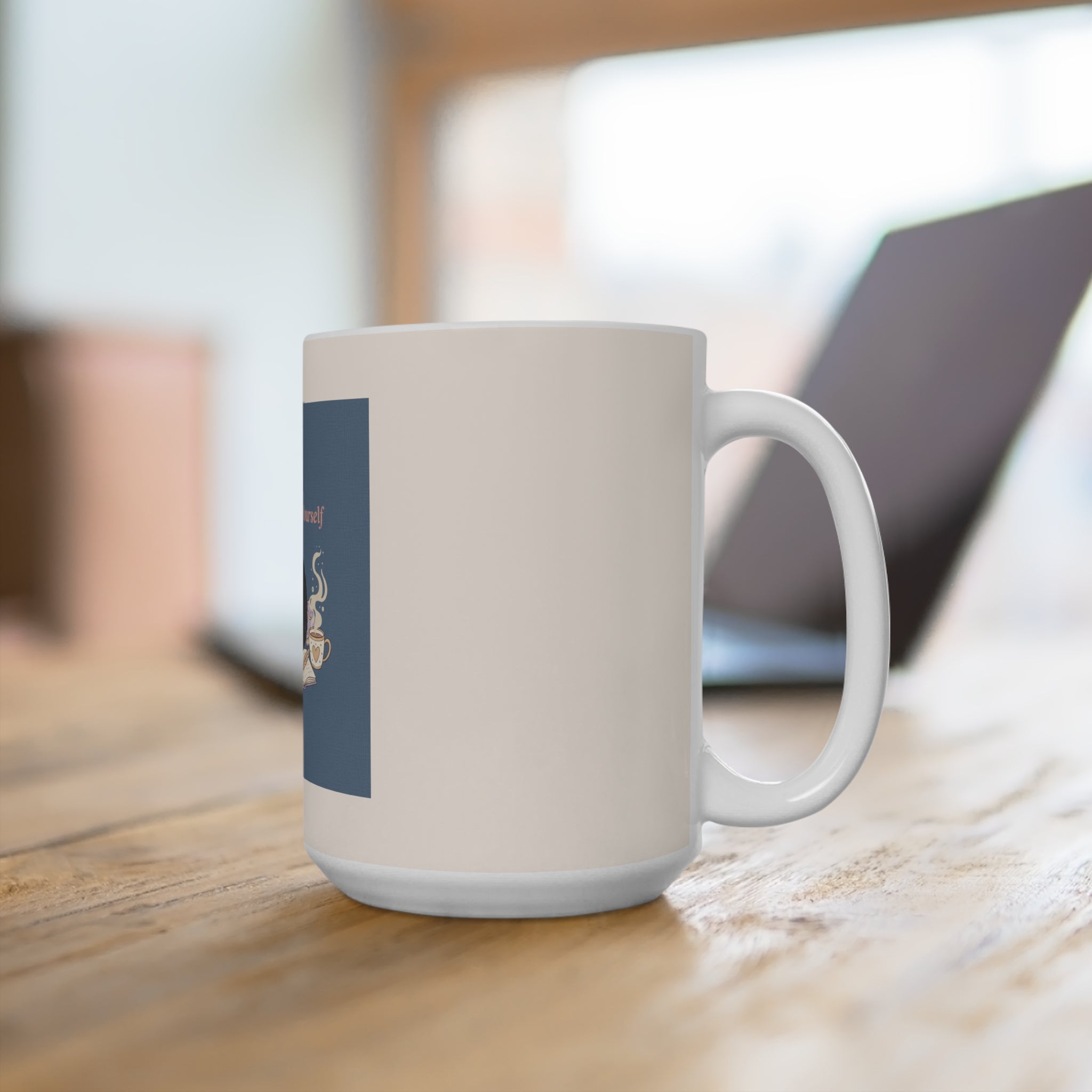 Black Cat Mug 15oz – Be Gentle With Yourself