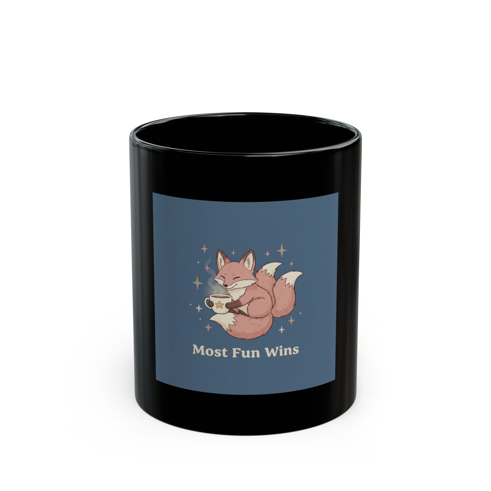 Fox Black Mug 11oz – Most Fun Wins