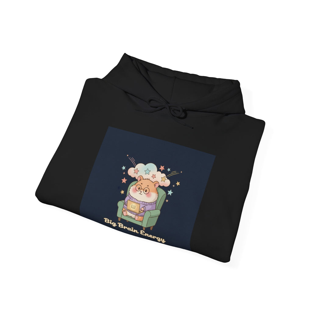 Big Brain Energy Hamster Hoodie