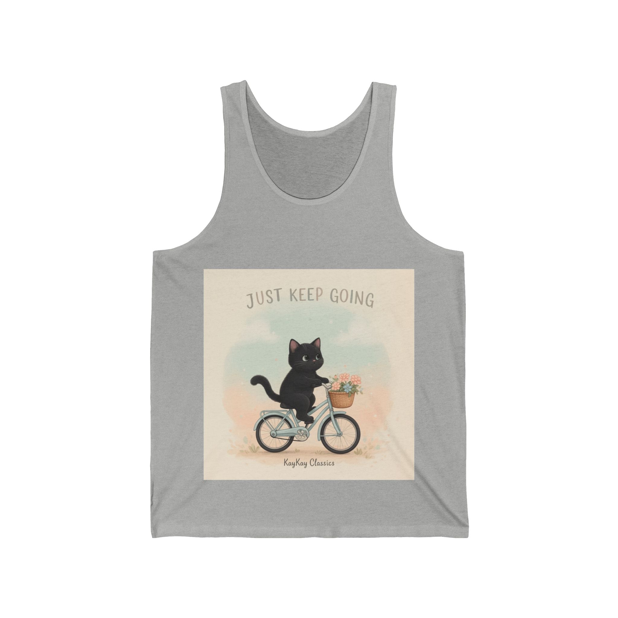 "Design" Black Cat Tank Top | College Girl Gift | Fashion | KayKay Classics