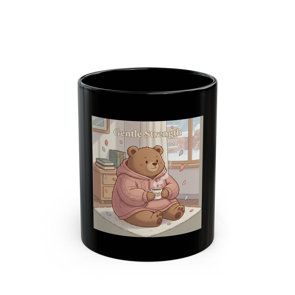 Bear Black Mug 11oz – Gentle Strength