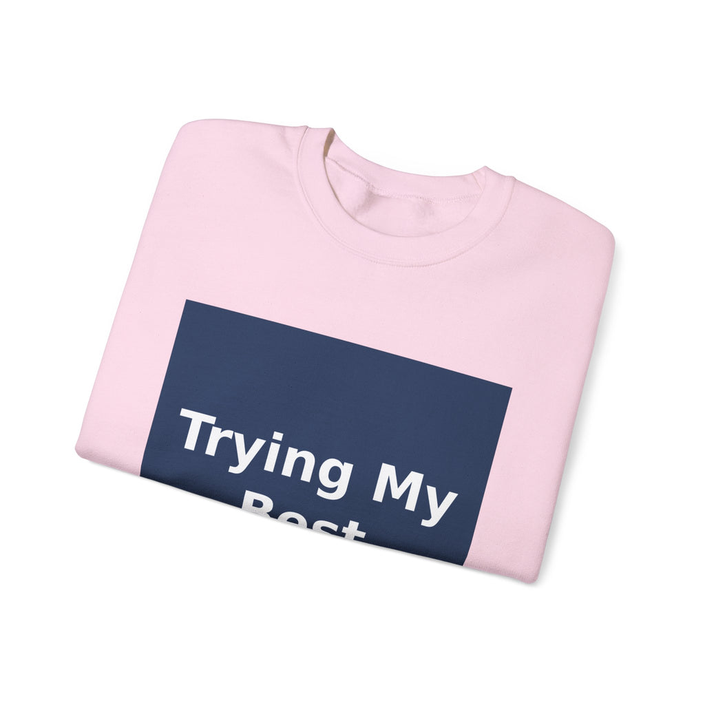 "Trying My Best" Black Cat Crewneck | College Girl Gift | Fashion | KayKay Classics