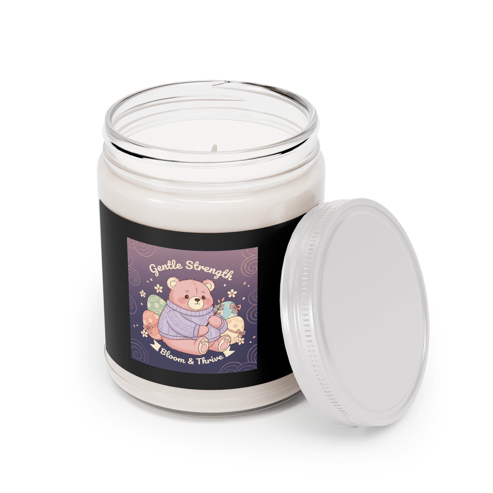Bear Scented Candle – Gentle Strength Bloom Thrive