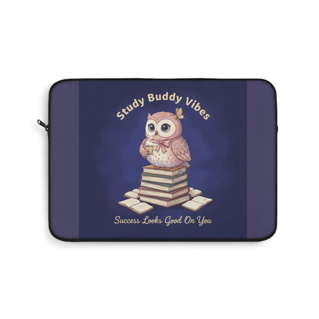 Owl Laptop Sleeve – Study Buddy Vibes Success Looks Good on