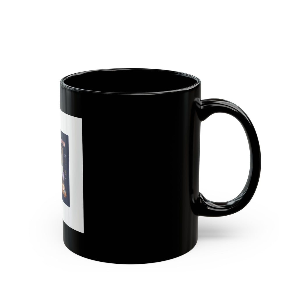 Bunny Black Mug 11oz – Big Brain Energy
