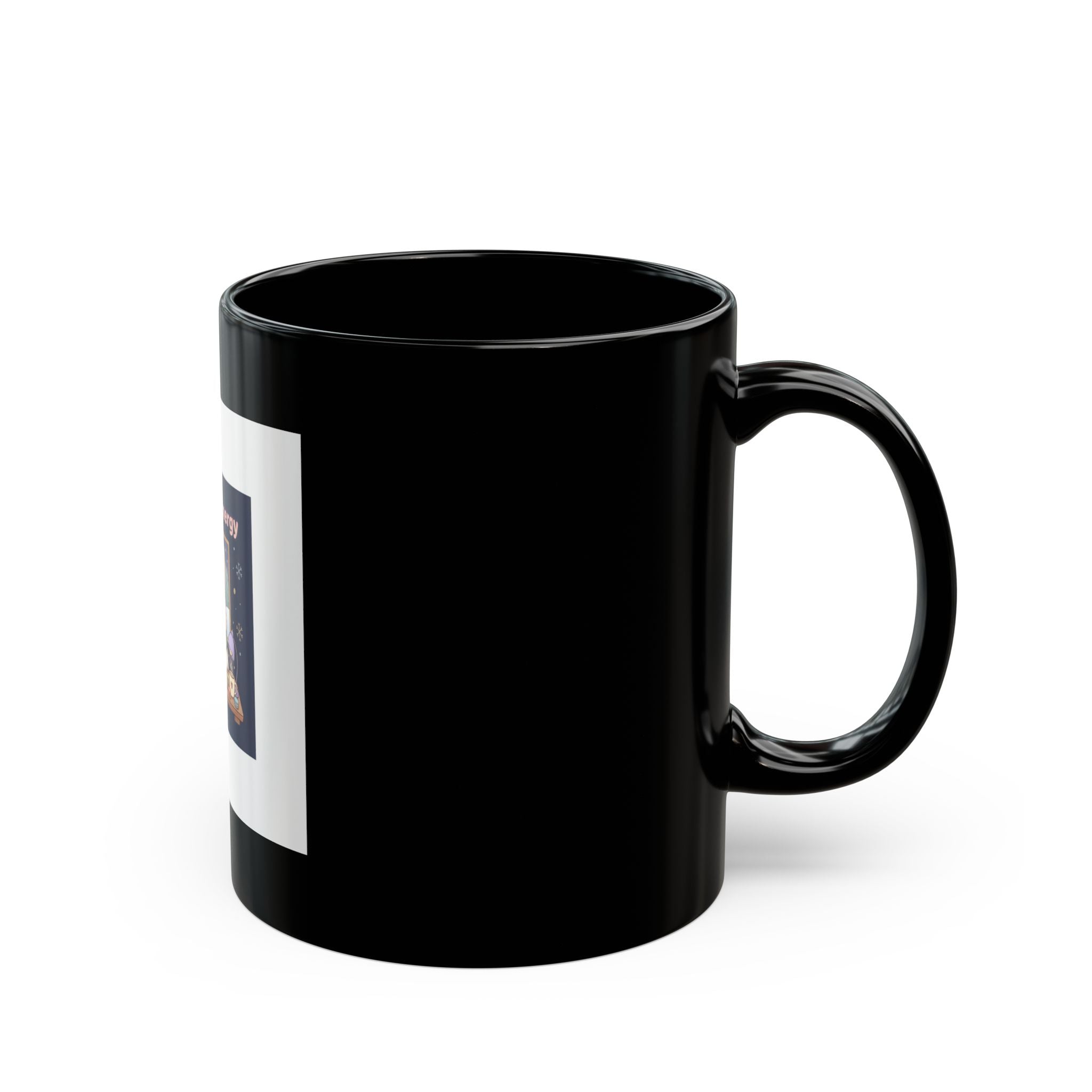Bunny Black Mug 11oz – Big Brain Energy