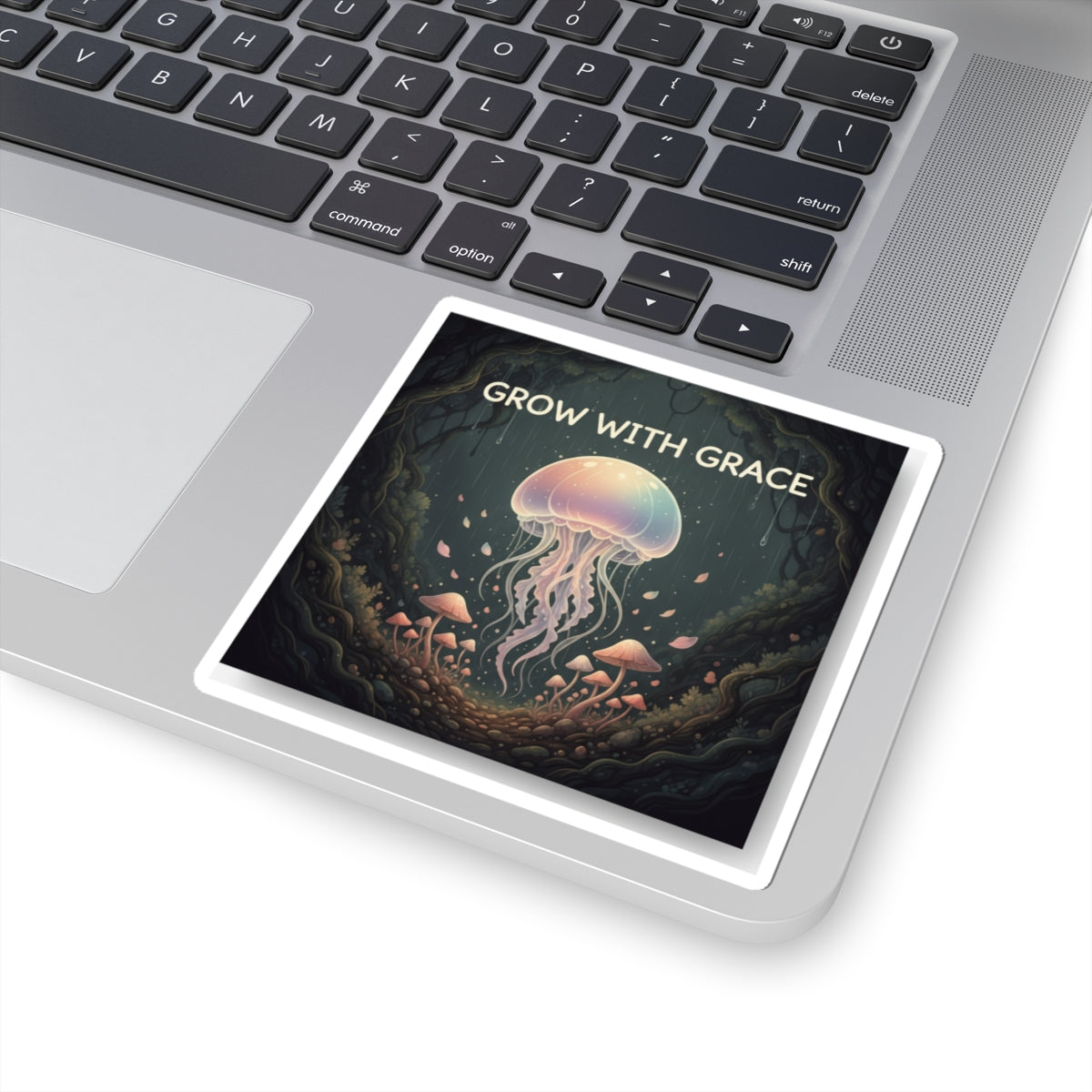 Kawaii Jellyfish Kiss-Cut Sticker – Grow With Grace