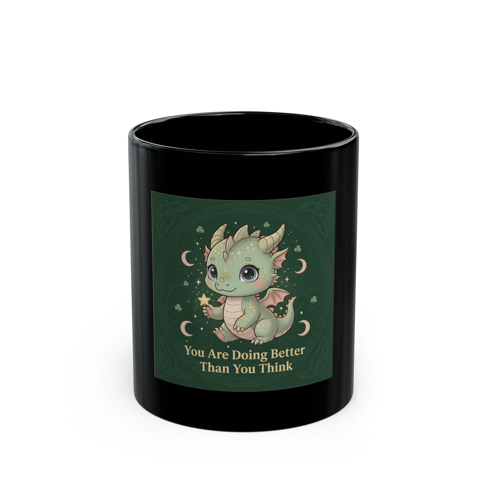Bunny Black Mug 11oz