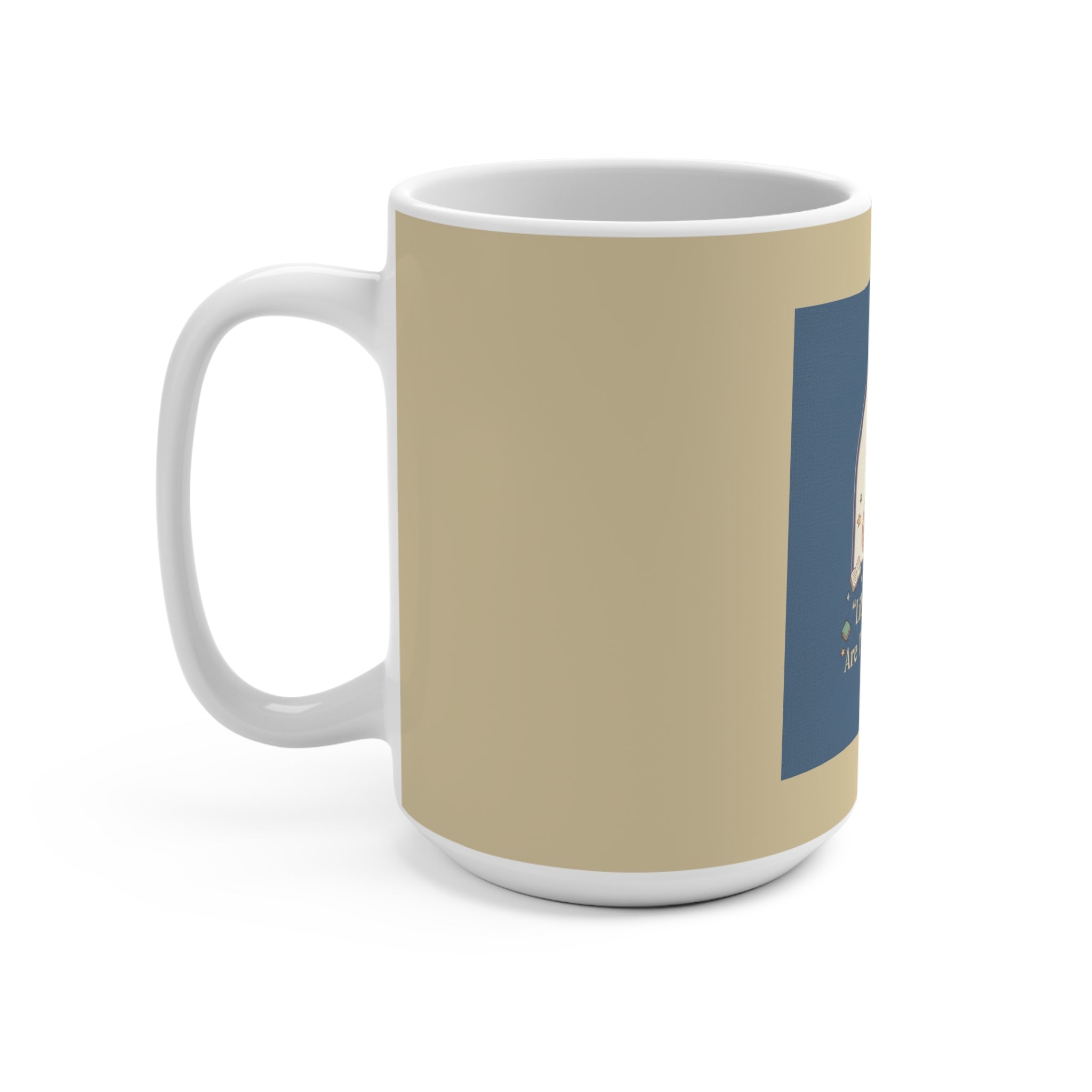 Cat Mug 15oz – Library Days Are the Best Days