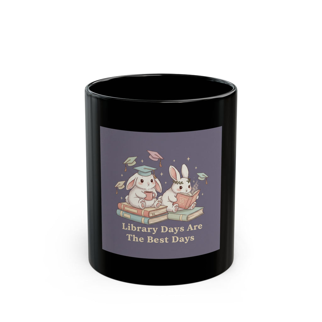 Bunny Black Mug 11oz – Liberty and Justice for All