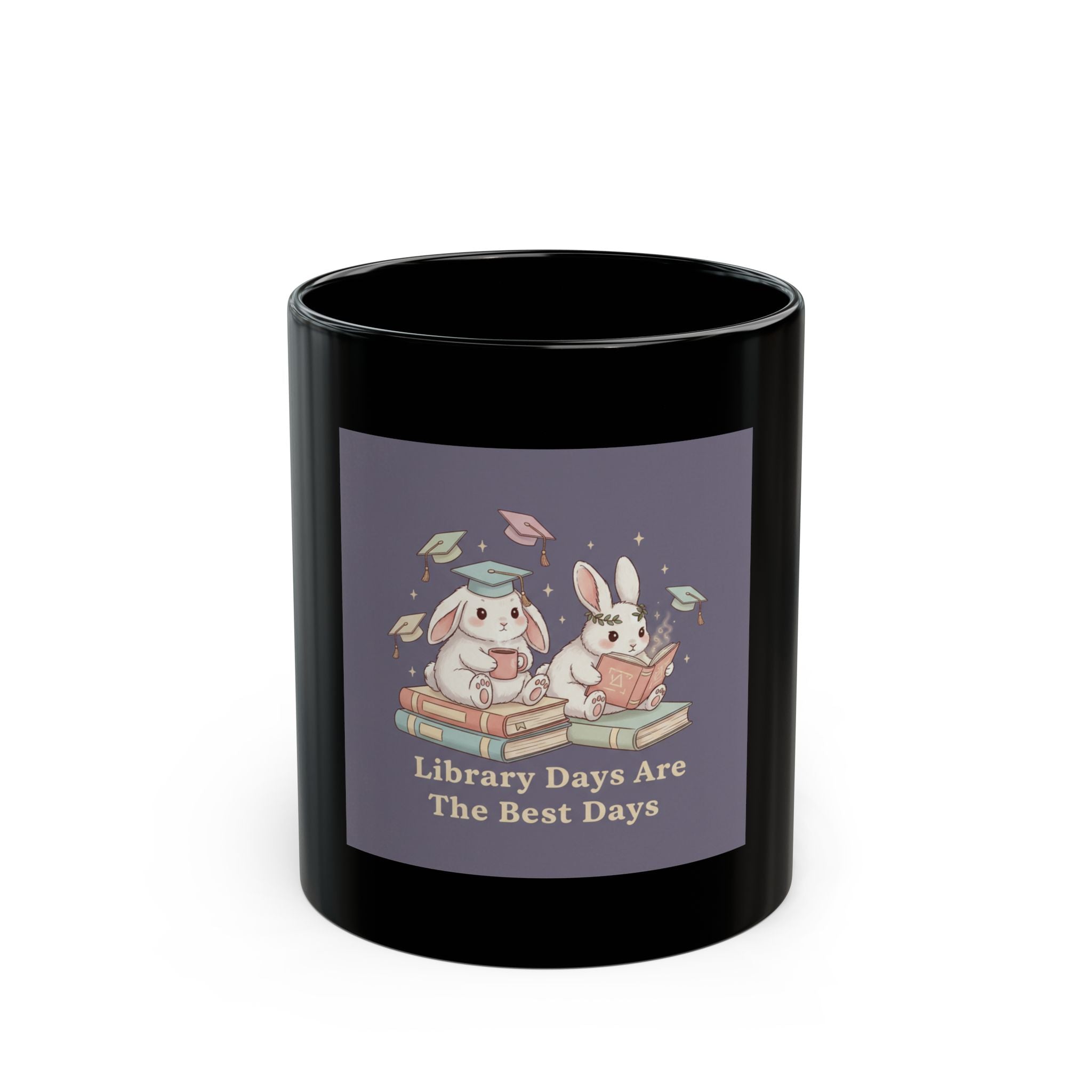 Bunny Black Mug 11oz – Liberty and Justice for All