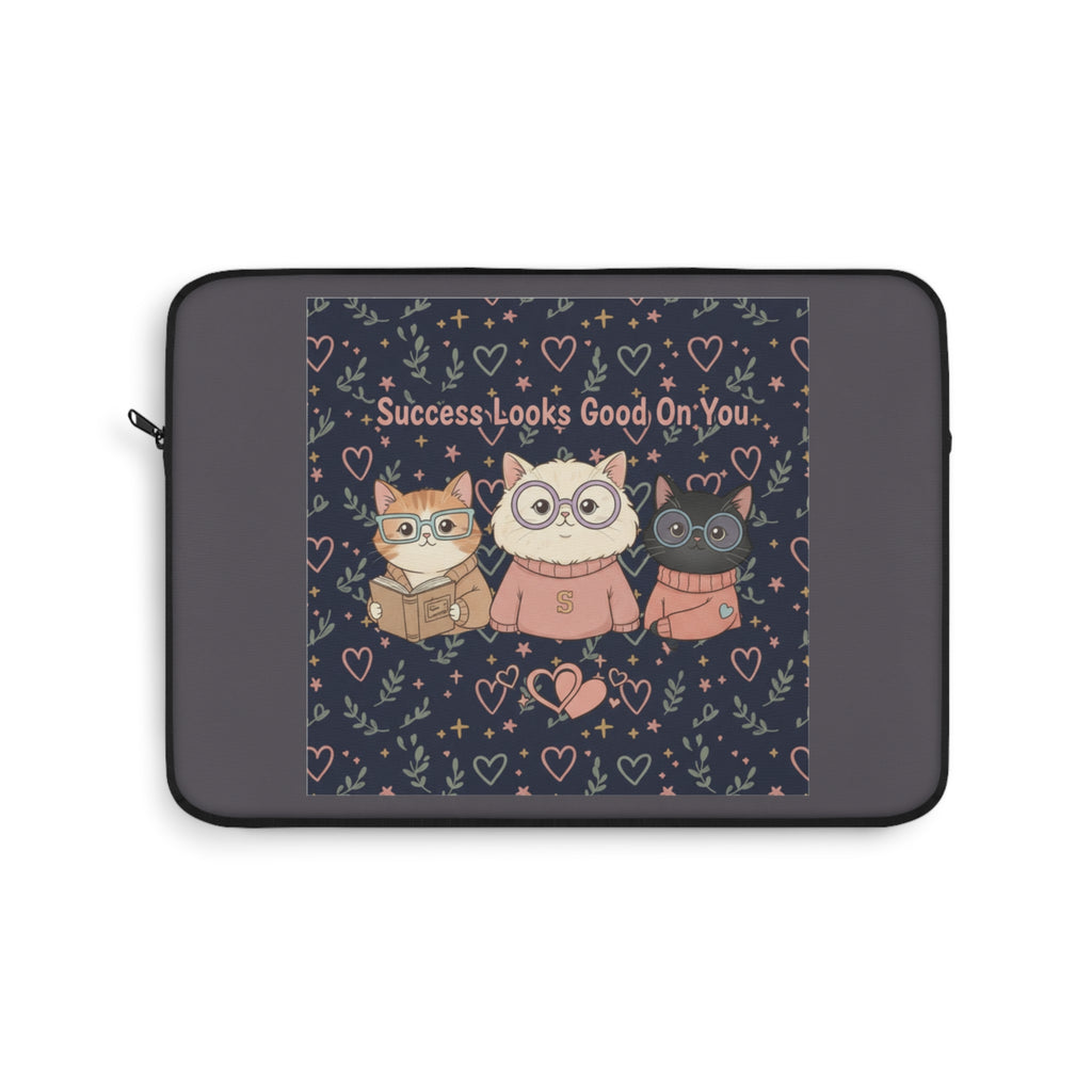 Cats With Glasses Laptop Sleeve – Success Looks Good on You