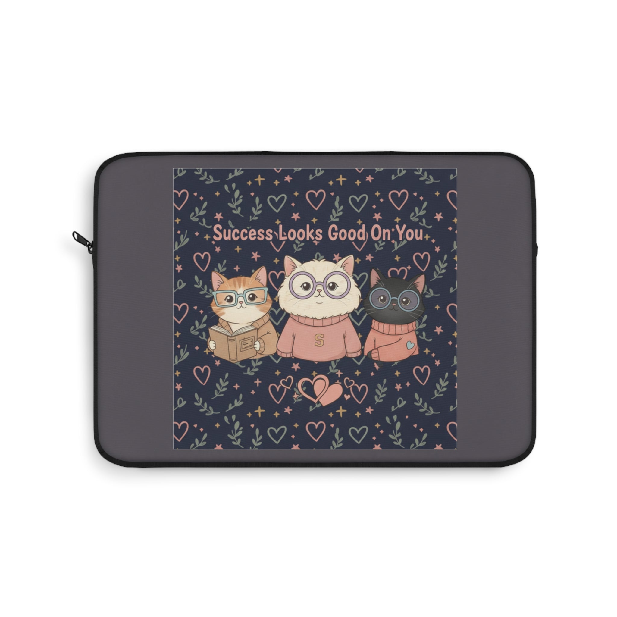 Cats With Glasses Laptop Sleeve – Success Looks Good on You