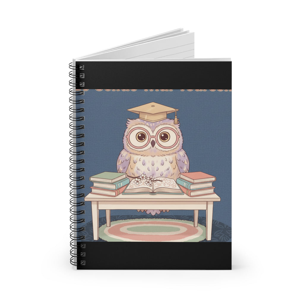 Owl Spiral Notebook – Be Gentle With Yourself