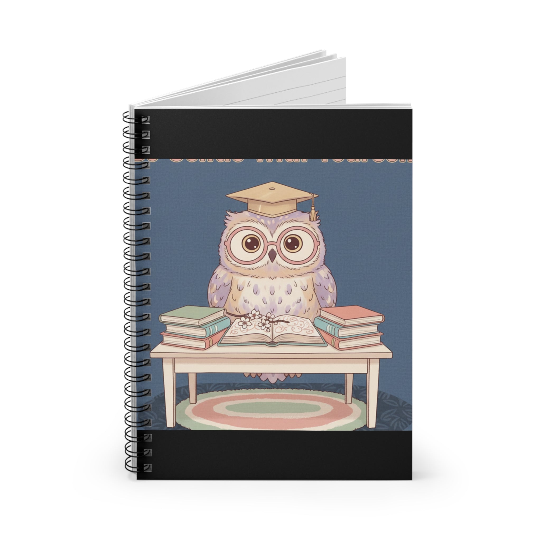 Owl Spiral Notebook – Be Gentle With Yourself
