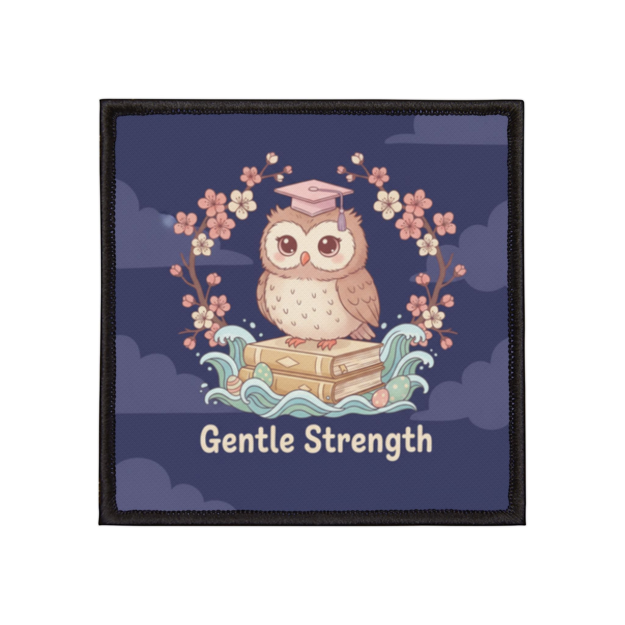 Owl Iron-On Patch – Gentle Strength