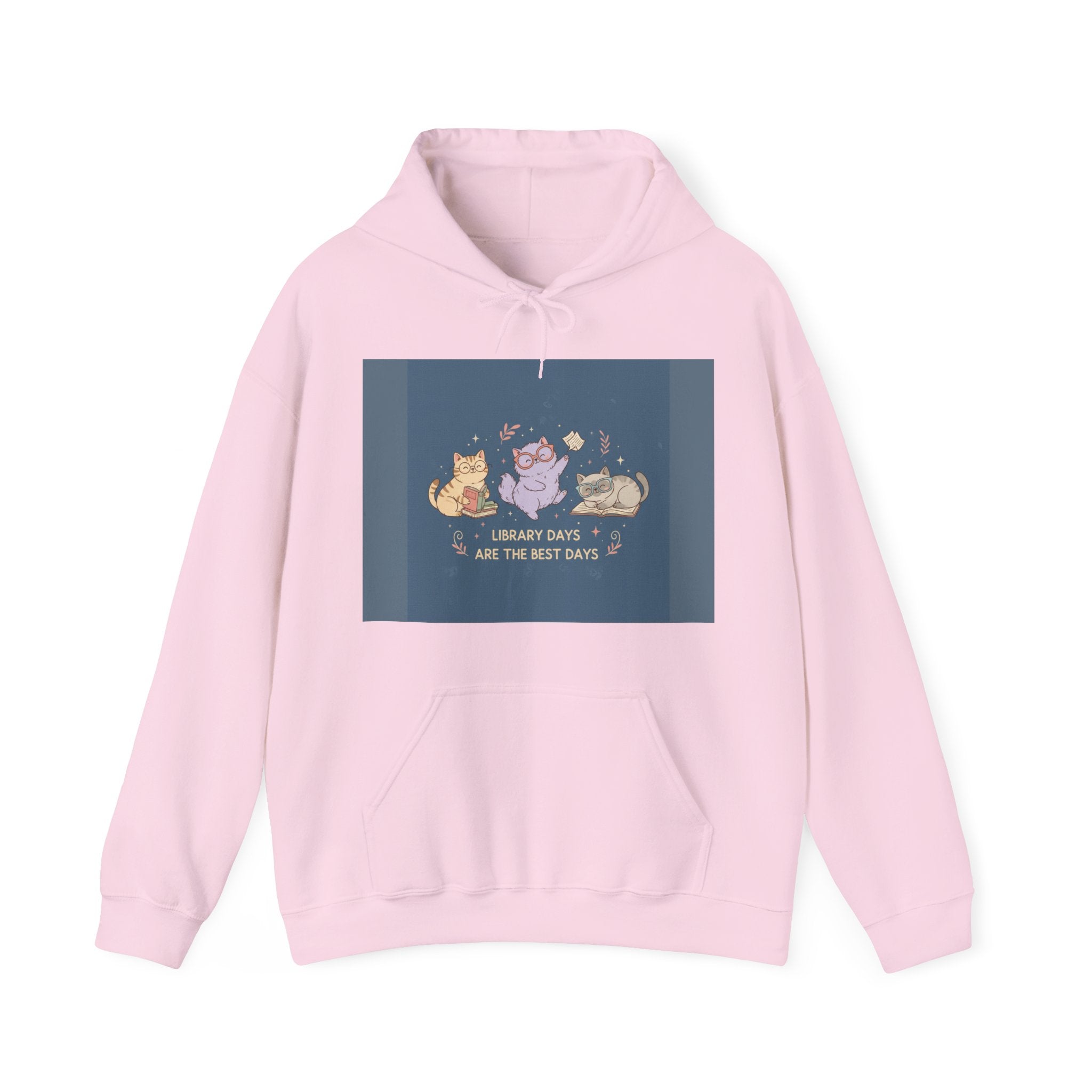 Cats With Glasses Hoodie – Library Days Are the Best Days