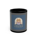 Cat Black Mug 11oz – Library Days Are the Best Days