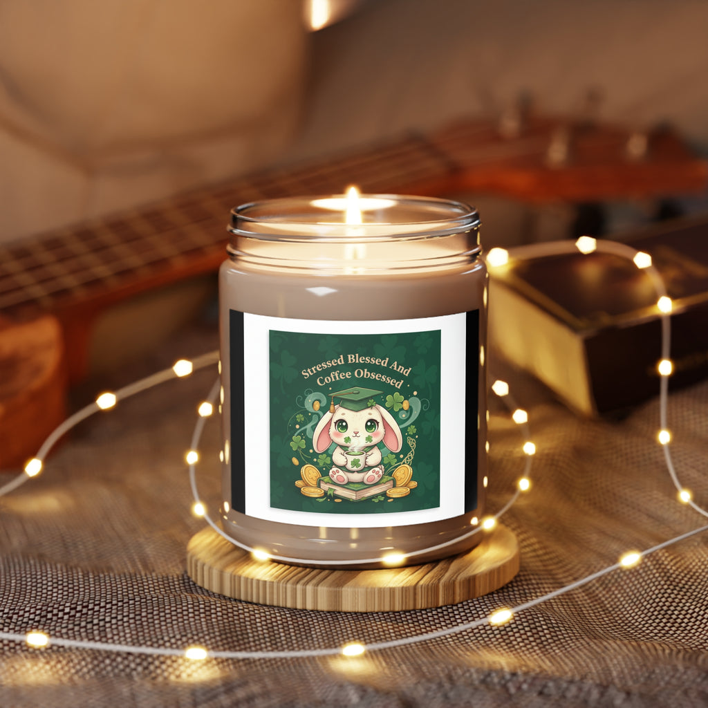 Rabbit Scented Candle – Stressed Blessed and Coffee Obsessed