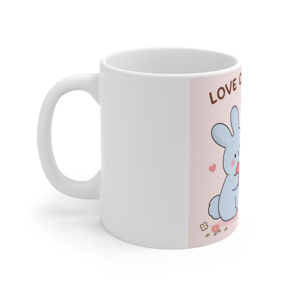 Rabbit, cat Mug 11oz