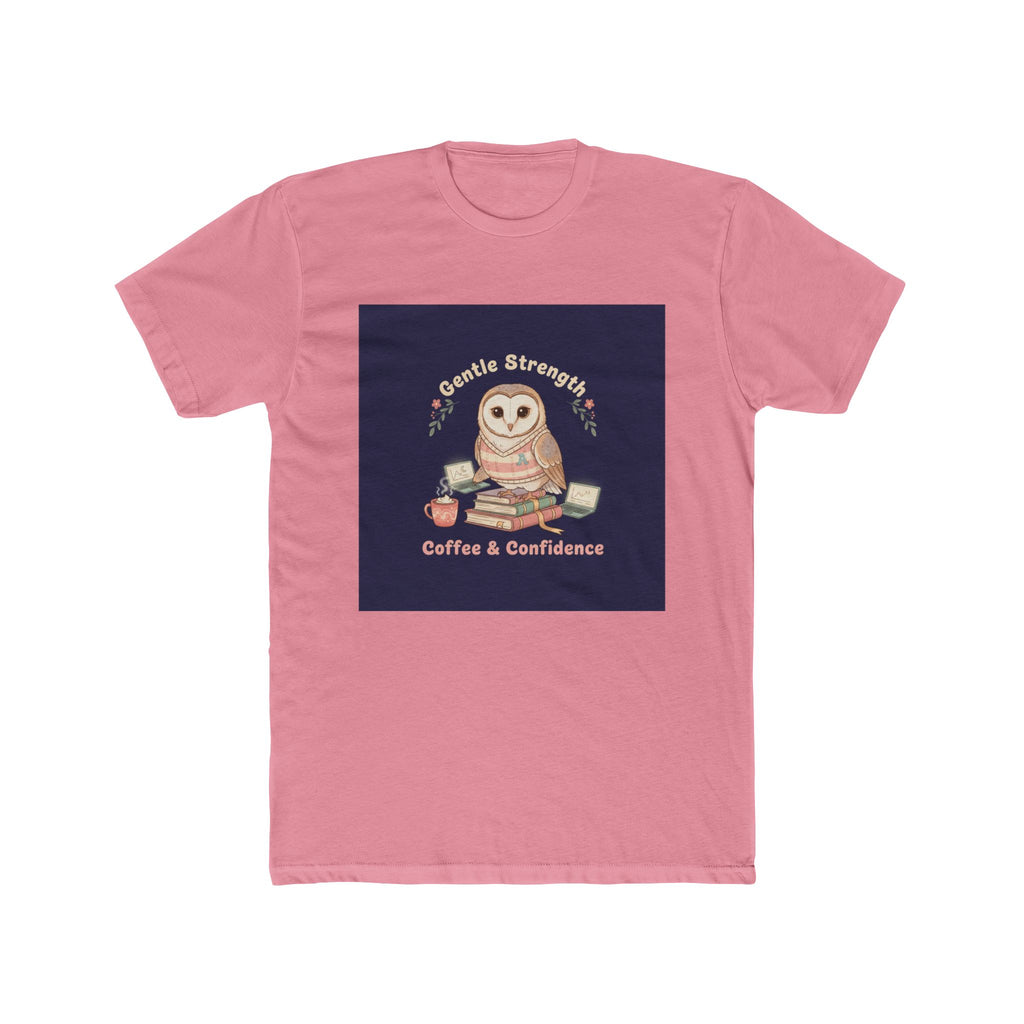 Owl Unisex Tee – Gentle Strength Coffee Confidence