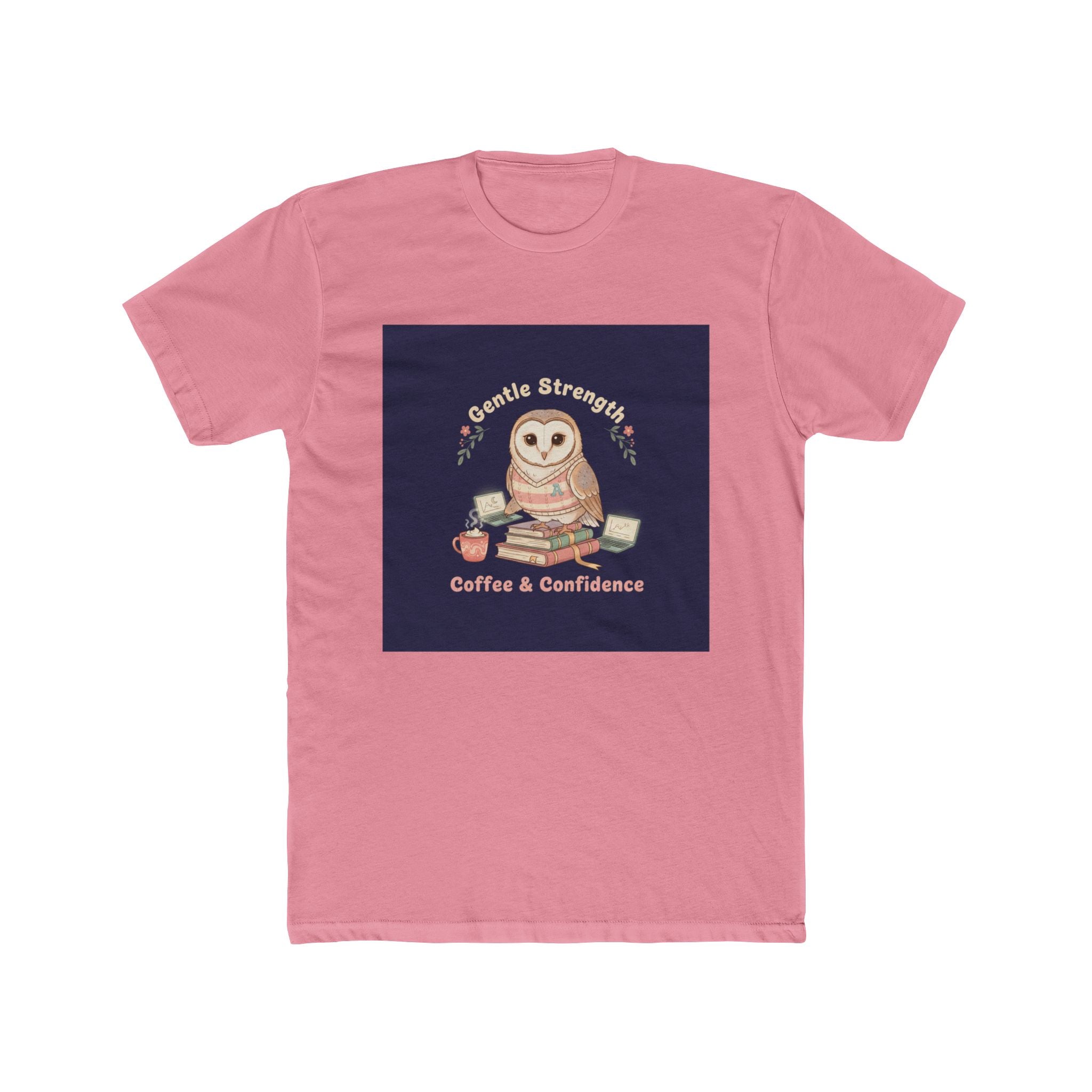 Owl Unisex Tee – Gentle Strength Coffee Confidence