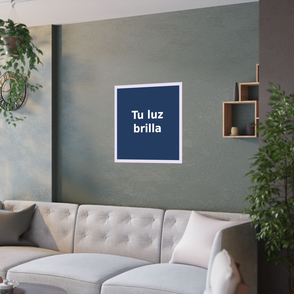 "Tu luz brilla" Black Cat Poster | Trendy Gift for Her | Lifestyle | KayKay Classics