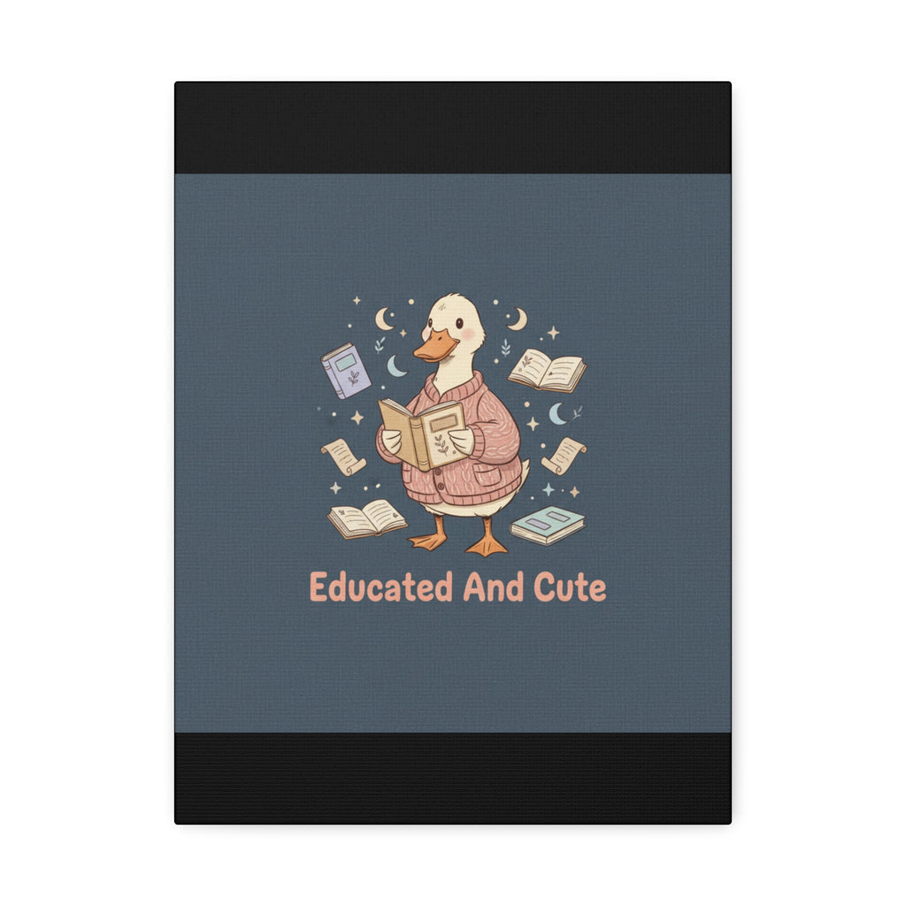 educated and cute Canvas