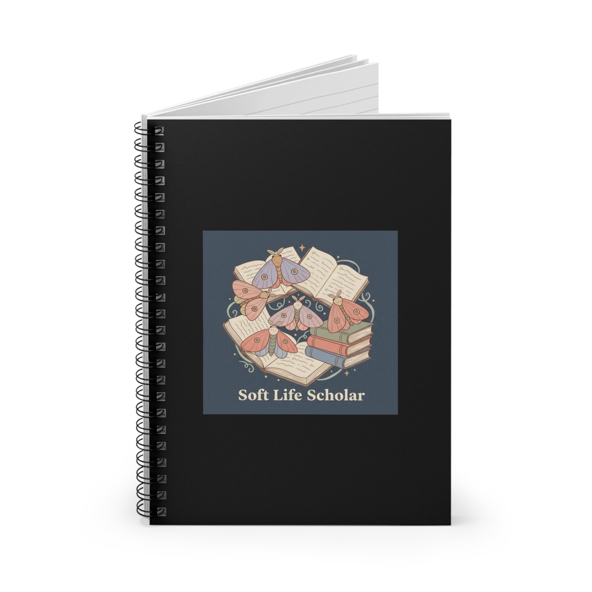 soft life scholar square Spiral Notebook