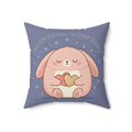 Rabbit Square Pillow – You Are Allowed to Grow Slowly