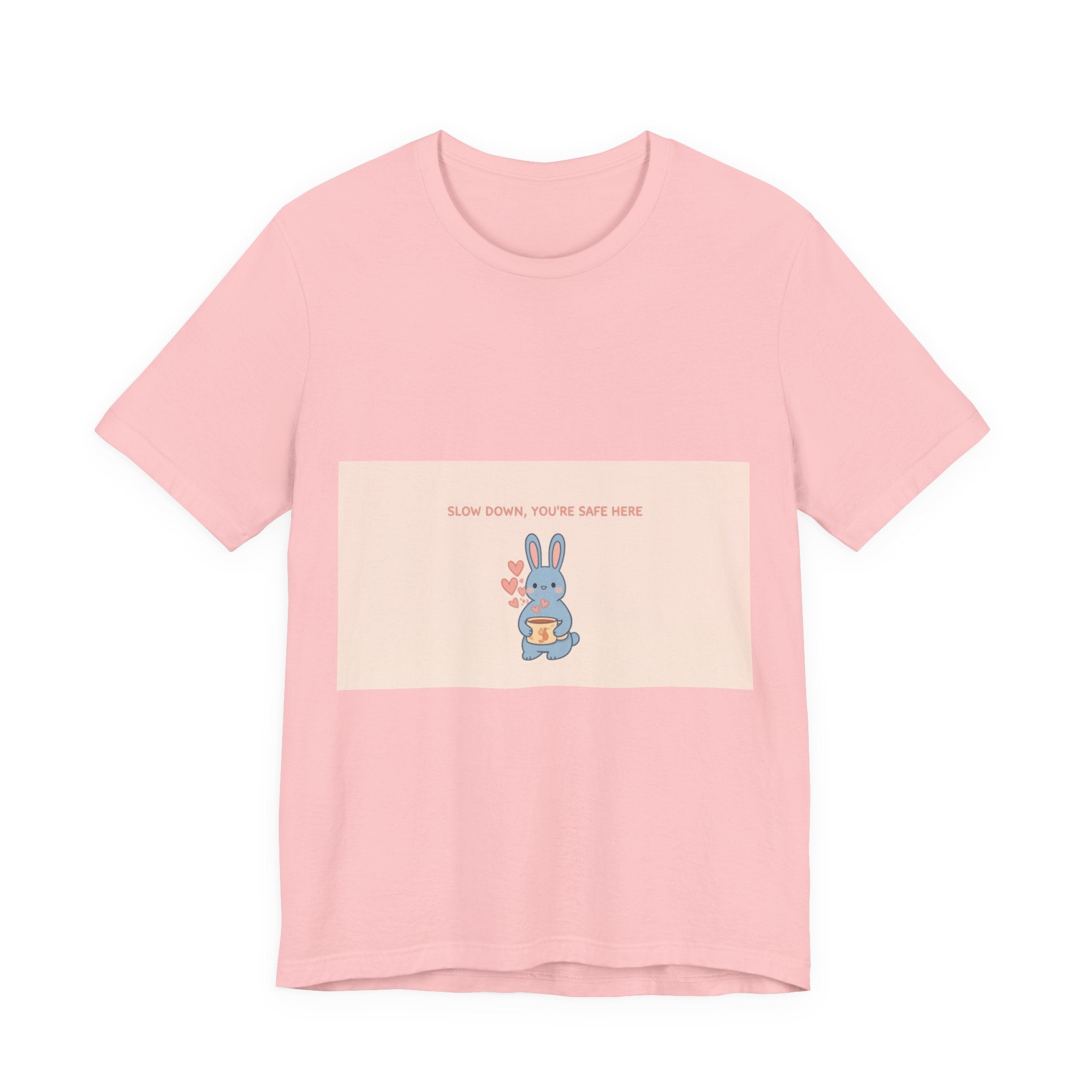 "SLOW DOWN, YOU'RE SAFE HERE" Black Cat Women Tee | College Girl Gift | Fashion | KayKay Classics