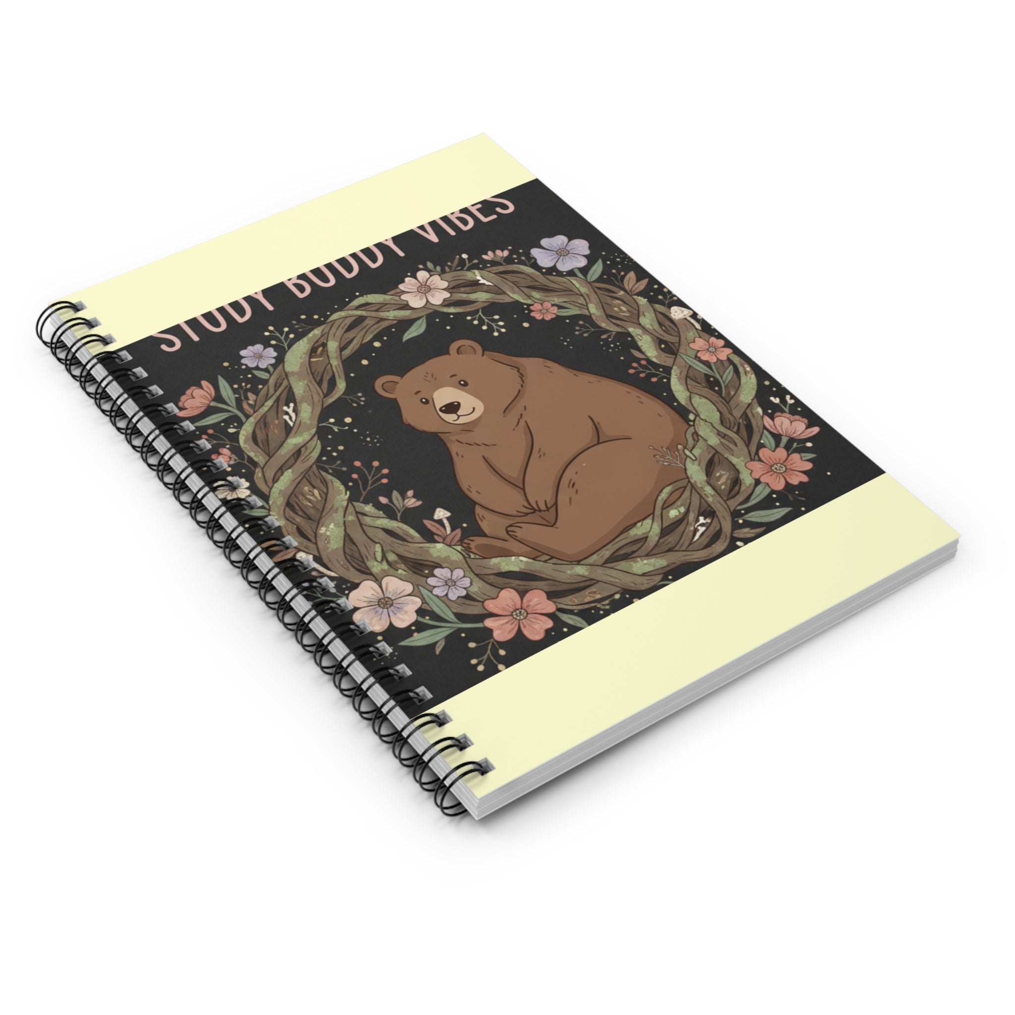 Bear Spiral Notebook – Study Buddy Vibes