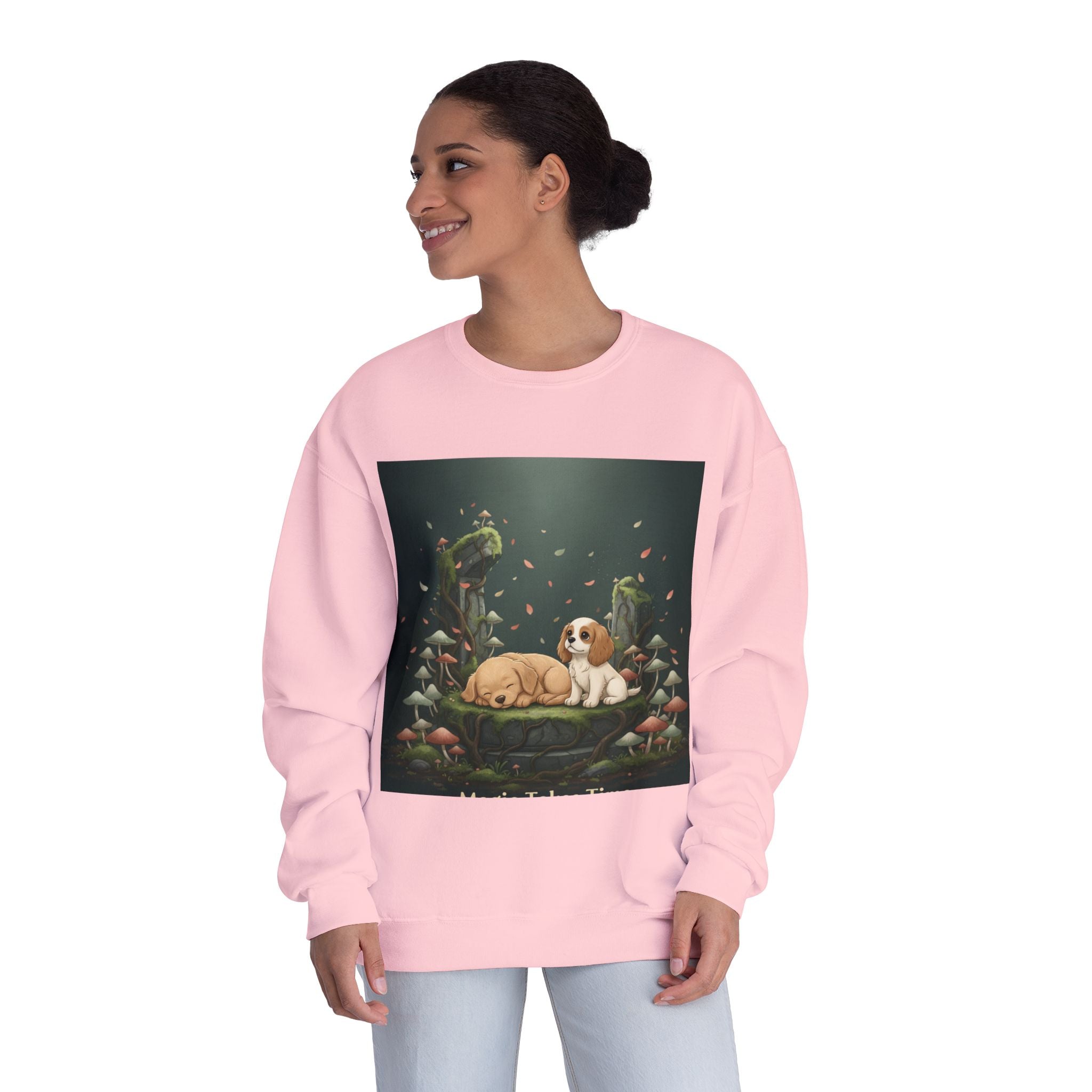 Puppies Crewneck Sweatshirt – Magic Takes Time