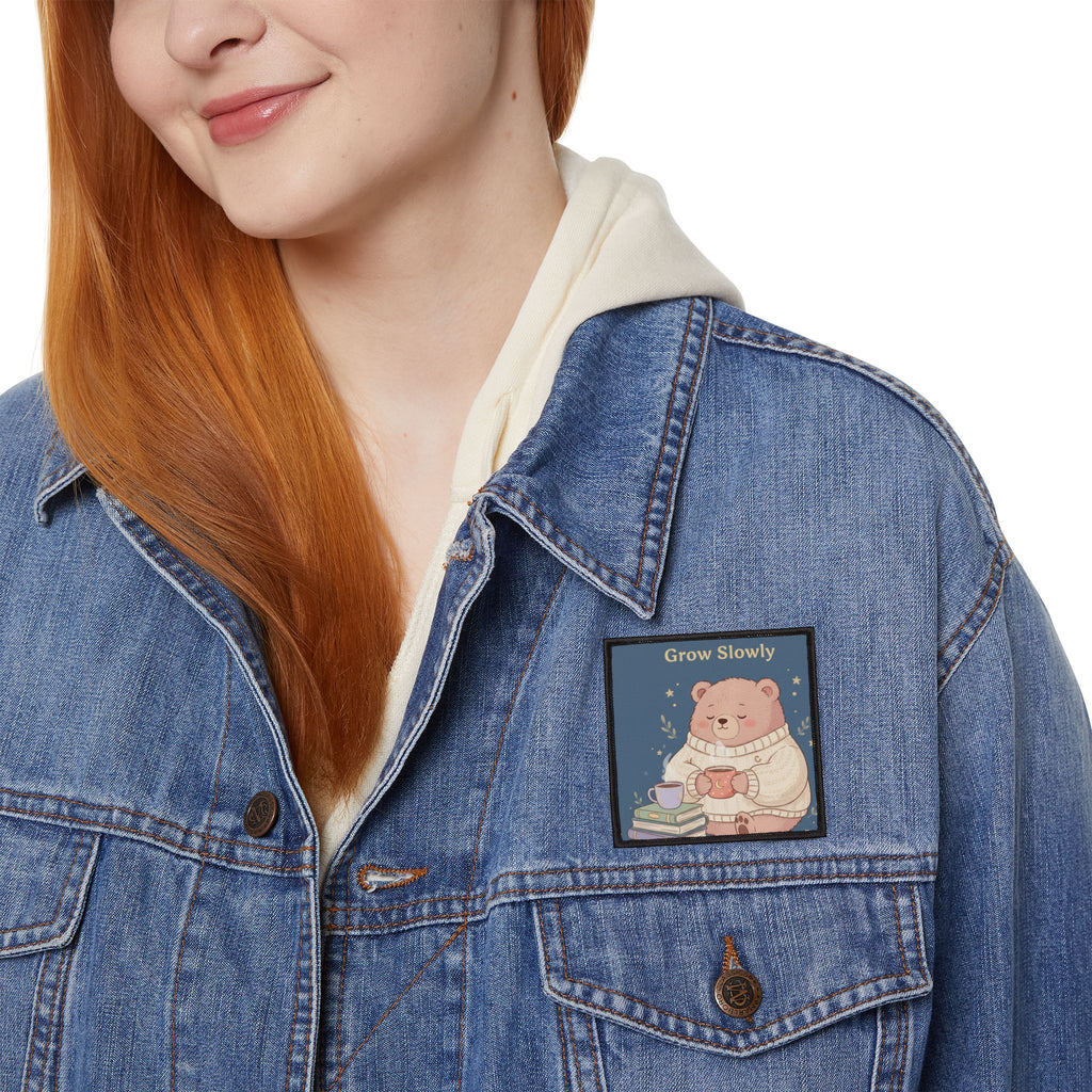Bear Iron-On Patch – You Are Allowed to Grow Slowly