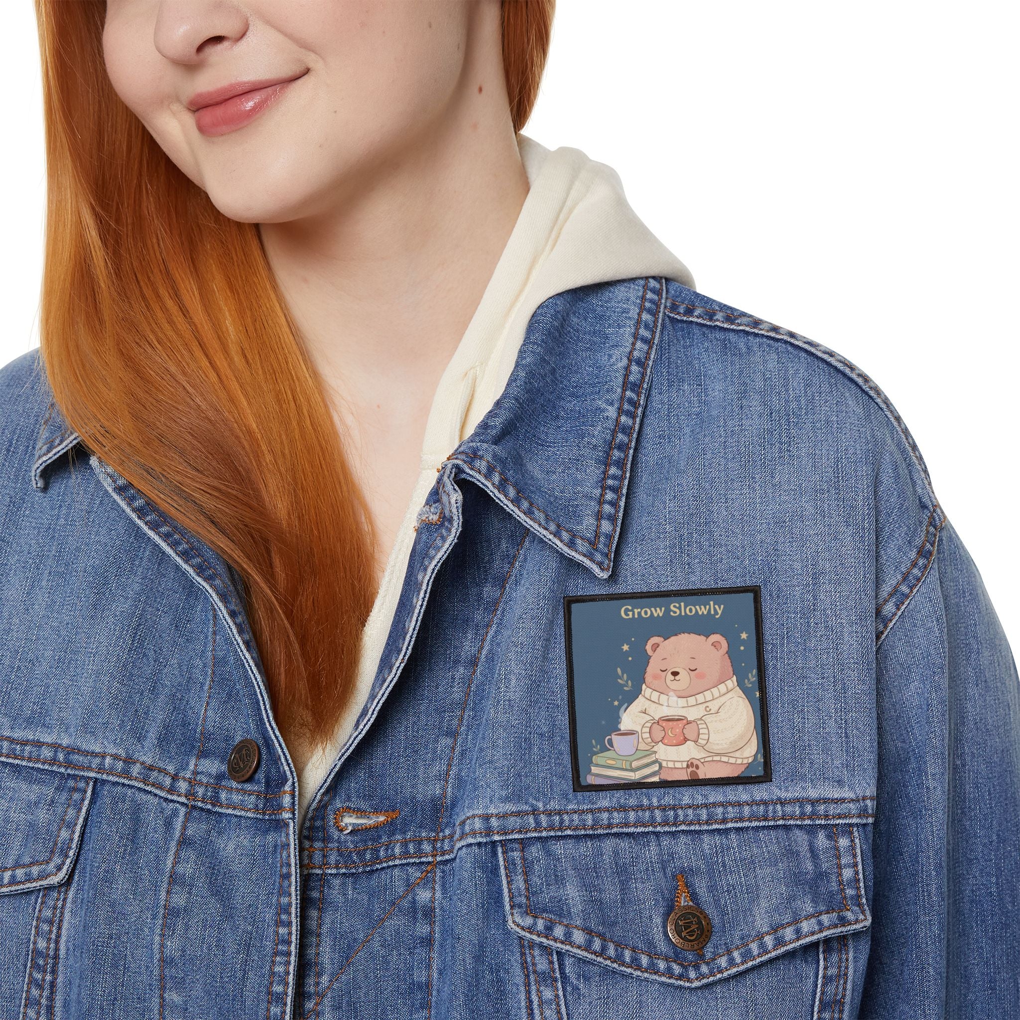 Bear Iron-On Patch – You Are Allowed to Grow Slowly