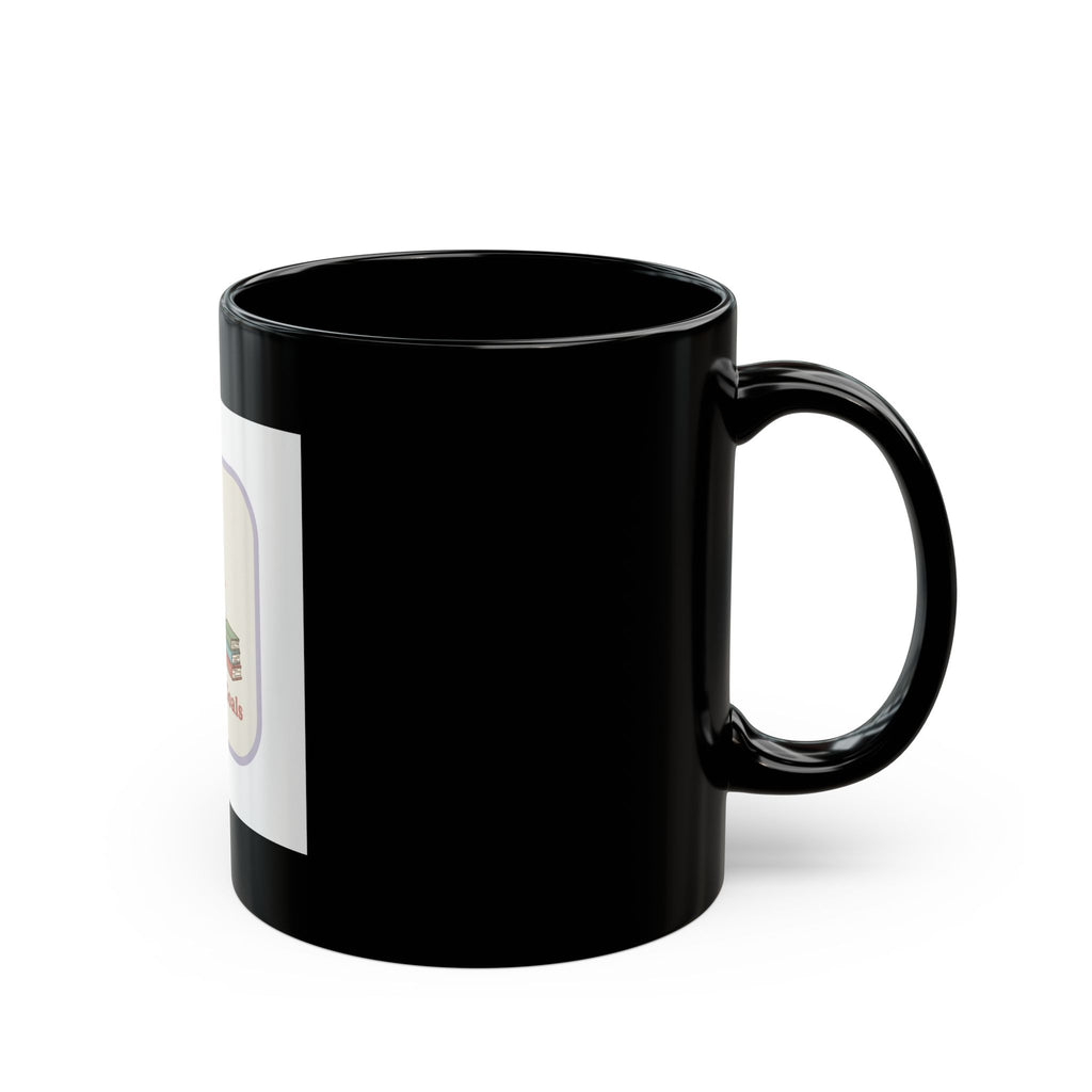 Goals On Goals Cat Black Mug 11oz