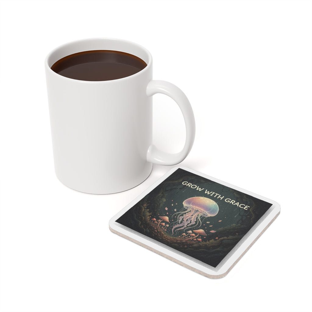 Kawaii Jellyfish Cork Coaster – Grow With Grace