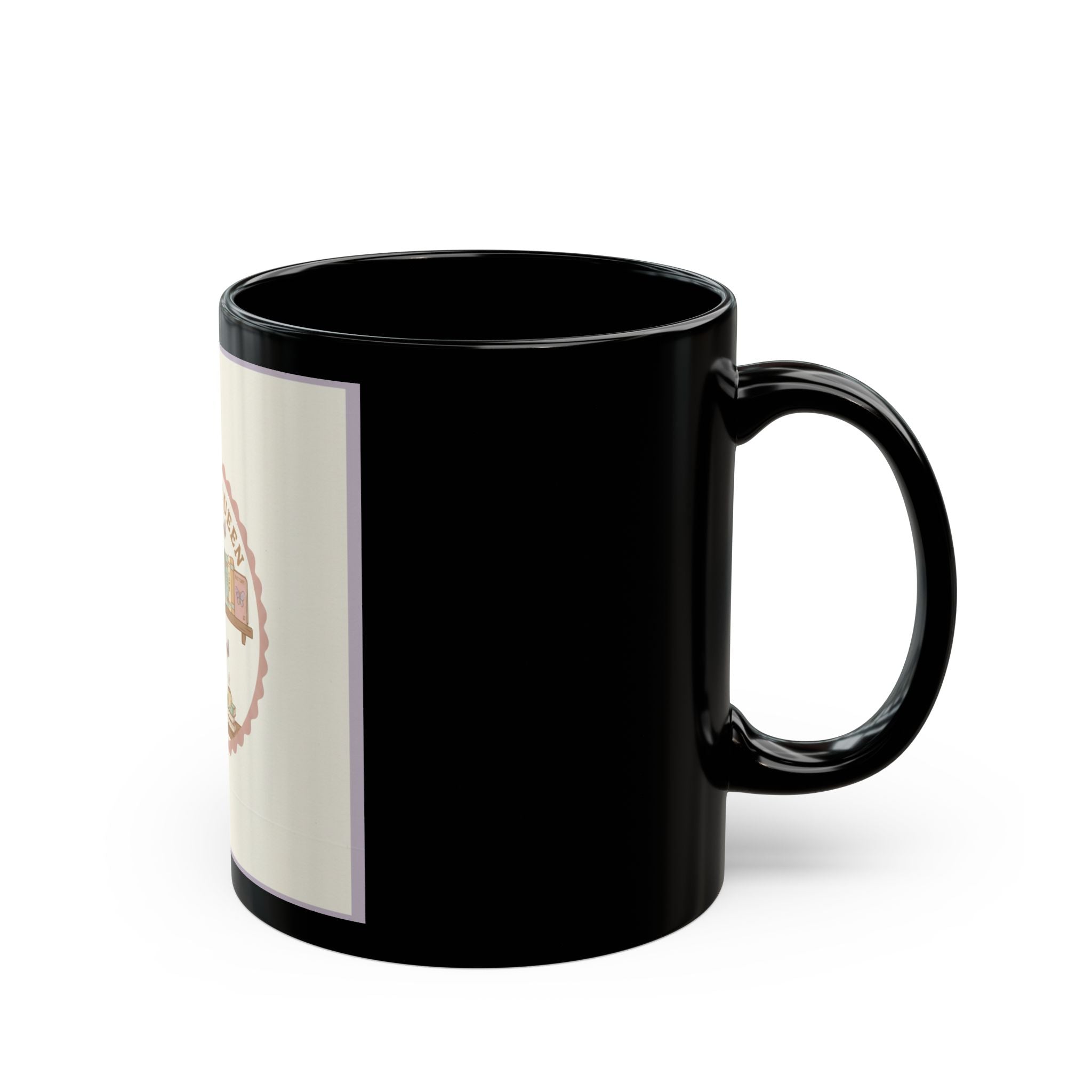 CAMPUS QUEEN Giraffe Black Mug 11oz