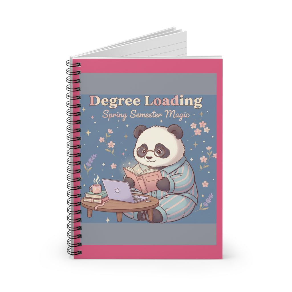 Panda Spiral Notebook – Degree Loading Spring Semester Magic