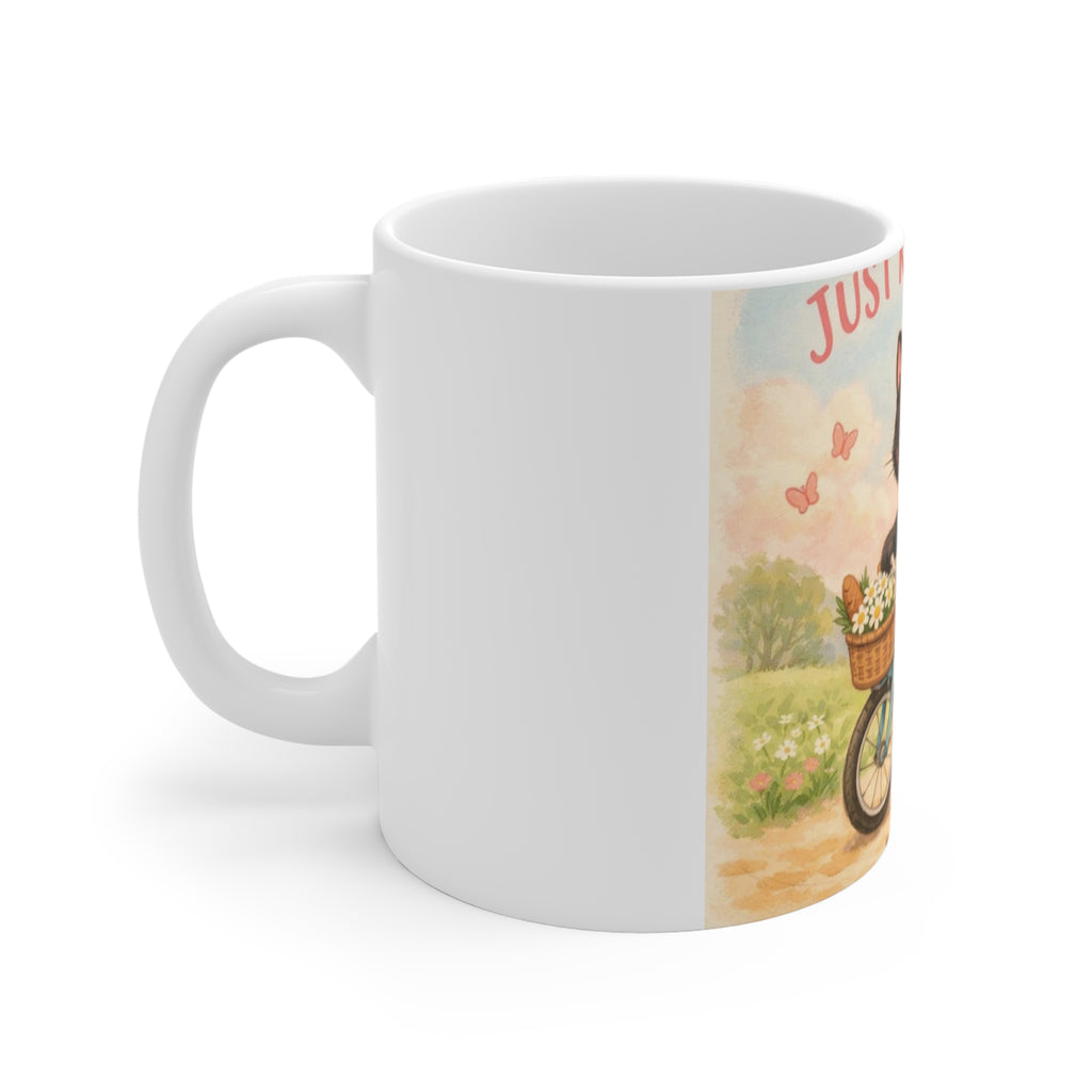 JUST KEEP GOING Cat Mug 11oz