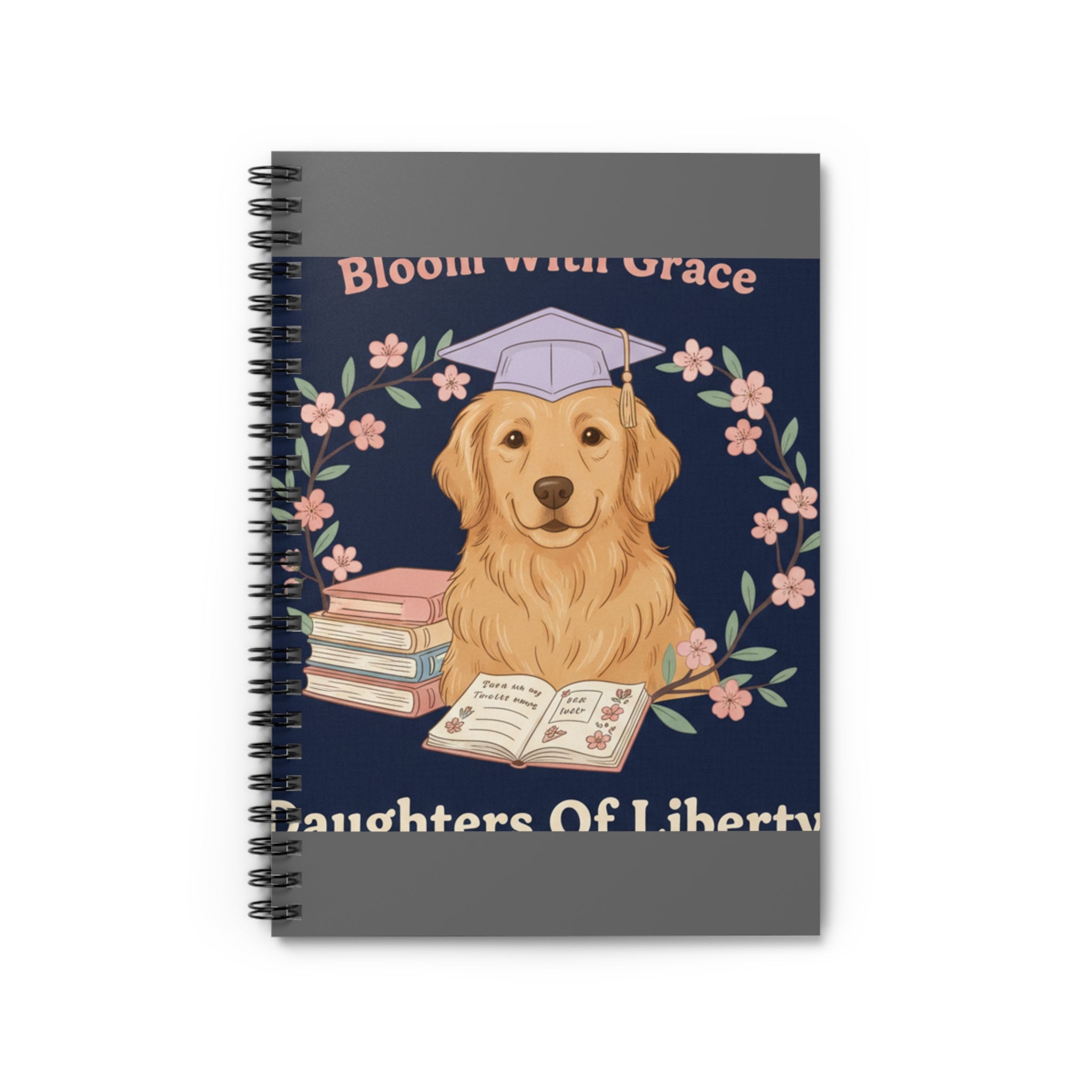 Golden Retriever Spiral Notebook – Bloom With Grace