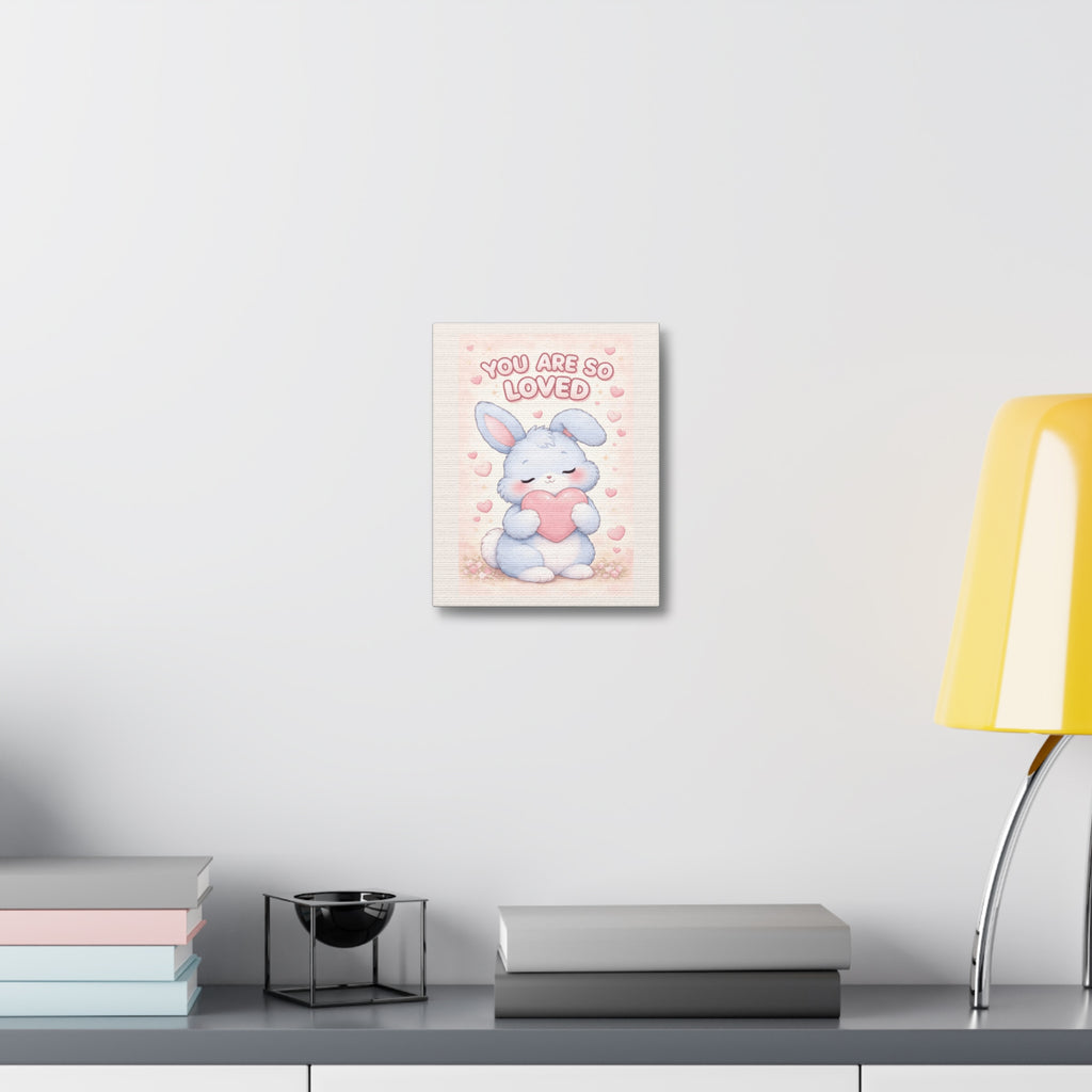 "YOU ARE SO LOVED" Black Cat Canvas | College Girl Gift | Fashion | KayKay Classics