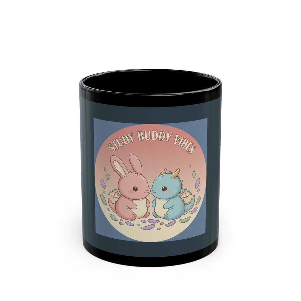 Bunny Black Mug 11oz – Coffee and Confidence