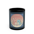 Bunny Black Mug 11oz – Coffee and Confidence