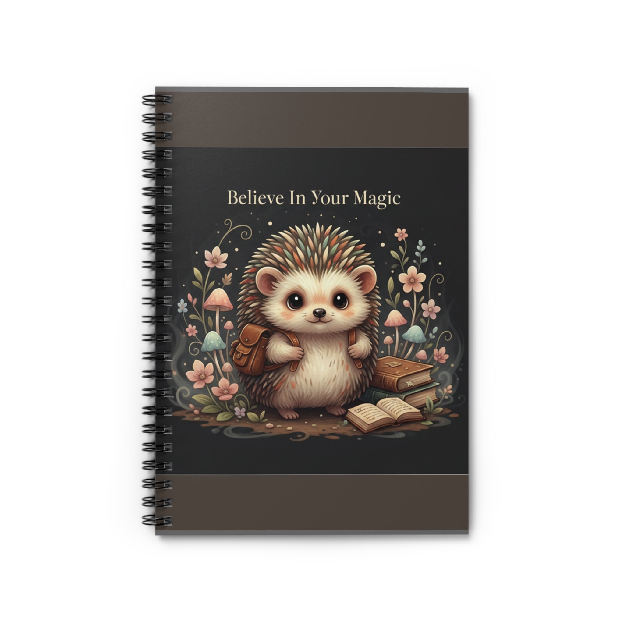 Hedgehog Spiral Notebook – Believe in Your Magic